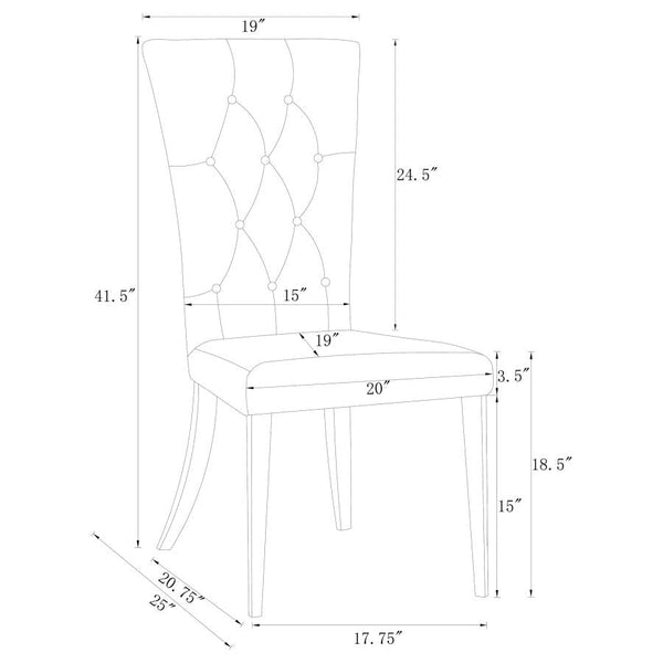 Kerwin Tufted Upholstered Side Chair (Set Of 2)