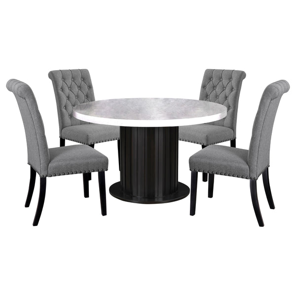 Sherry Rectangular Marble Top Dining Table set