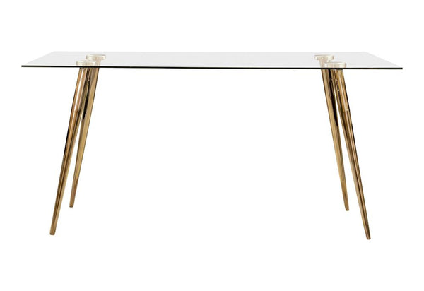 Gilman Rectangle Glass Top Dining Table image