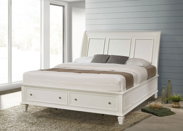 Sandy Beach Panel Platform Storage Bed
