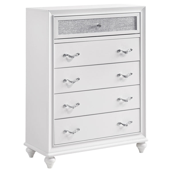 Barzini 5-drawer Chest White image