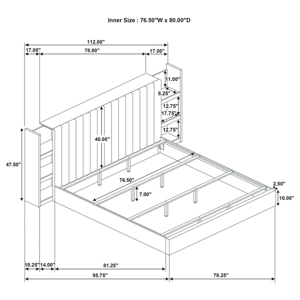 Arielle Bookcase Bed