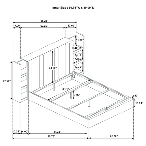 Arielle Bookcase Bed