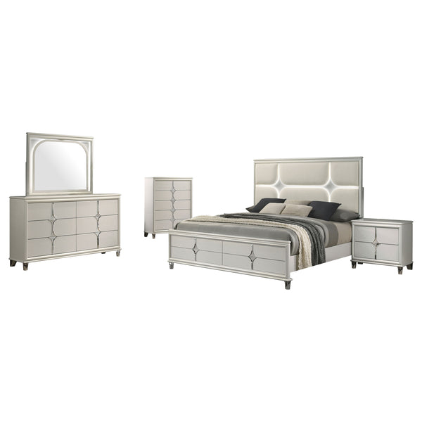 Olivia 4 & 5 Piece Bedroom Set E.King, Queen, & Cal.King
