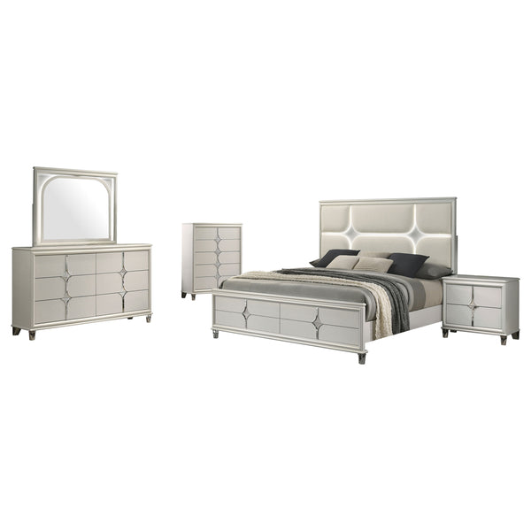 Olivia 4 & 5 Piece Bedroom Set E.King, Queen, & Cal.King
