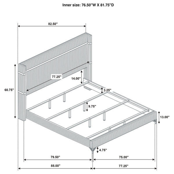 Lucia 4 Pc Bedroom Set
