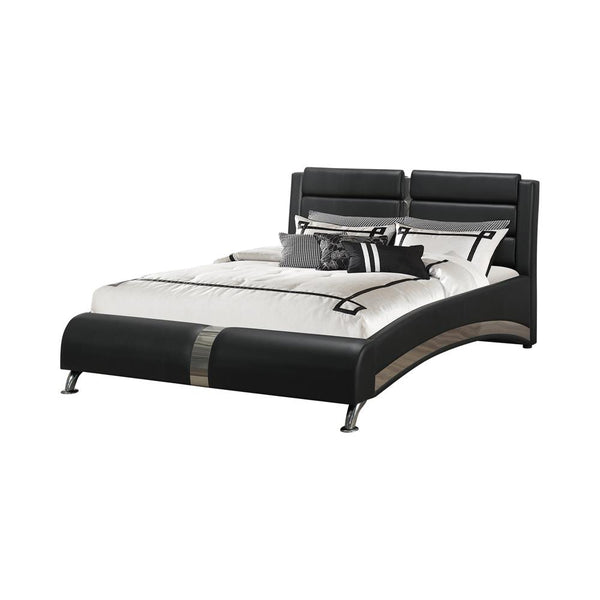 Jeremaine California King Upholstered Bed Black image