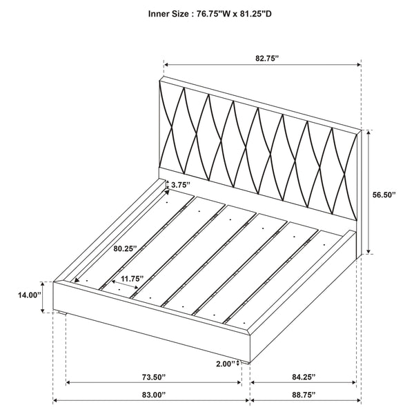 Delsea Panel Platform Bed