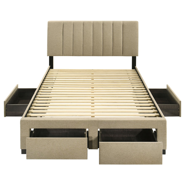 Wheatland Panel Platform Storage Bed