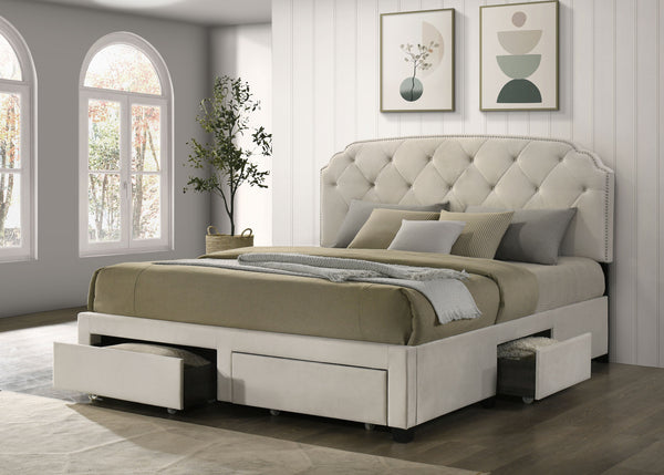 Marianna Panel Platform Storage Bed
