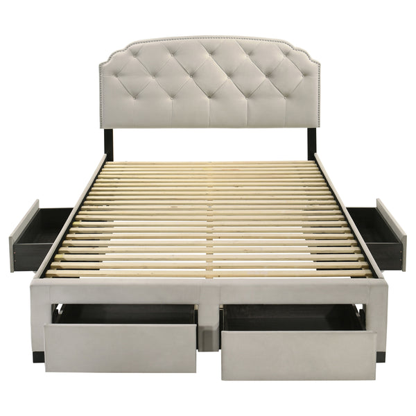 Marianna Panel Platform Storage Bed
