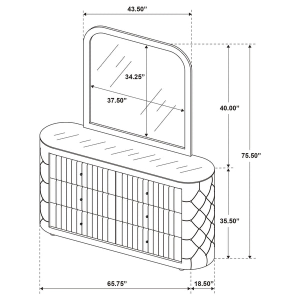 Sonya Dresser with Mirror