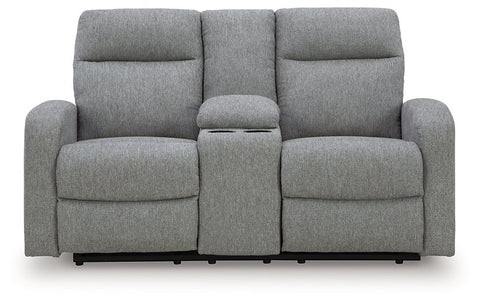 Gauntlet Reclining Loveseat with Console