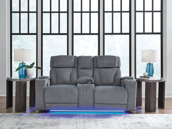 Studio Cave Power Reclining Loveseat with Console