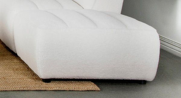 Sunny Upholstered Ottoman Natural