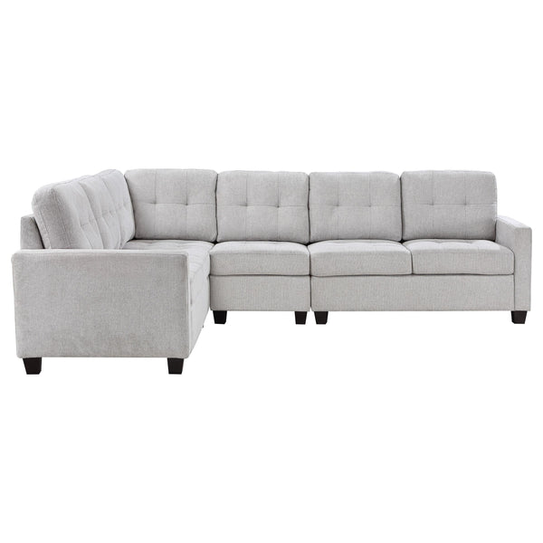 Georgina 4-piece Upholstered Modular Sectional Sofa Beige