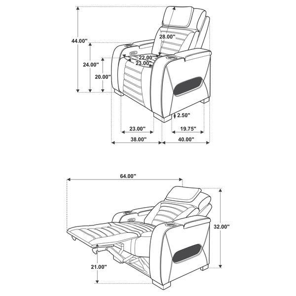 Zuma Dual Power Recliner