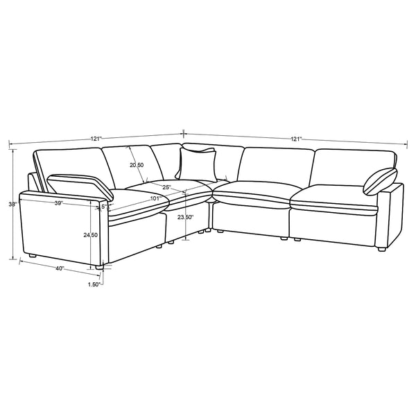 Collins Reclining Sectionals Upholstered