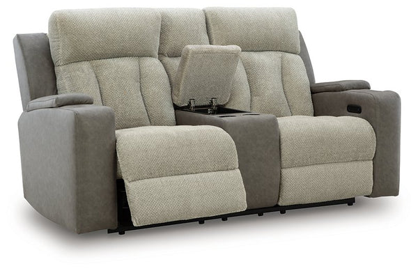 WhipLash Power Reclining Loveseat with Console