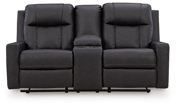 Mackmenville Reclining Loveseat with Console
