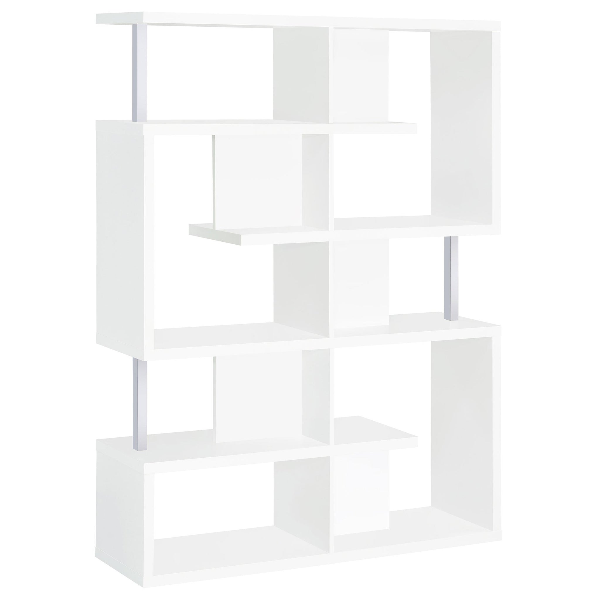 Hoover 5-tier Bookcase White and Chrome image