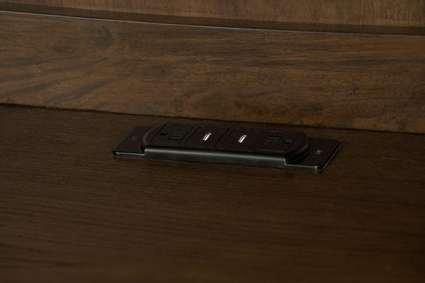 Hartshill Credenza Desk with Hutch