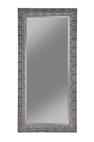 Rollins Rectangular Floor Mirror Black image