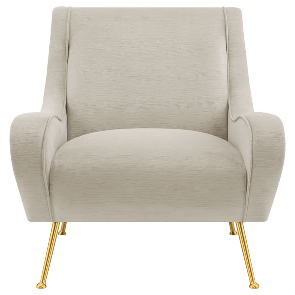 Ricci Upholstered Saddle Arms Accent Chair
