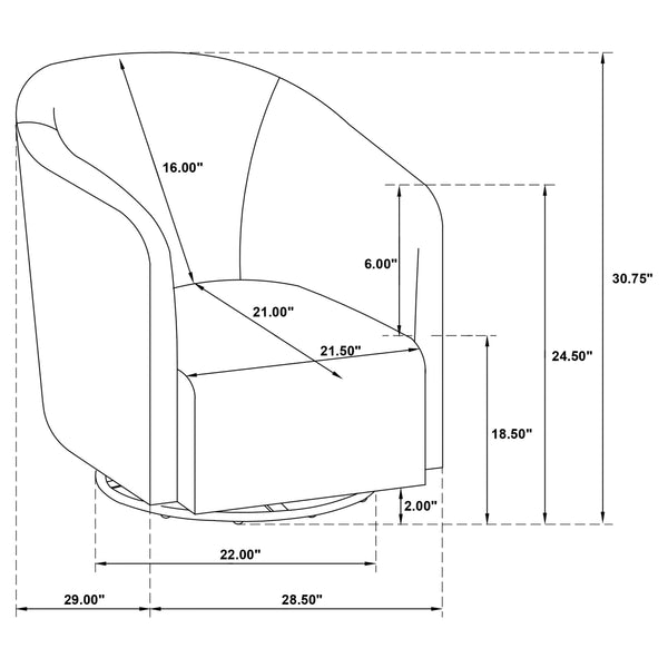 Mossbrook Swivel Accent Chair