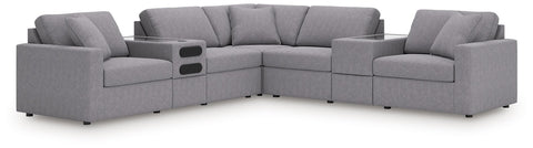 Modmax Balanced Sectional with Audio and Storage Consoles