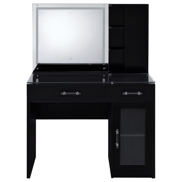 Flora Makeup Vanity Table with LED Mirror and Stool