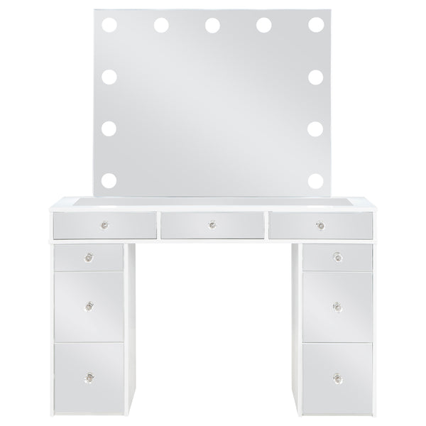 Regina Makeup Vanity Table with LED Mirror and Stool