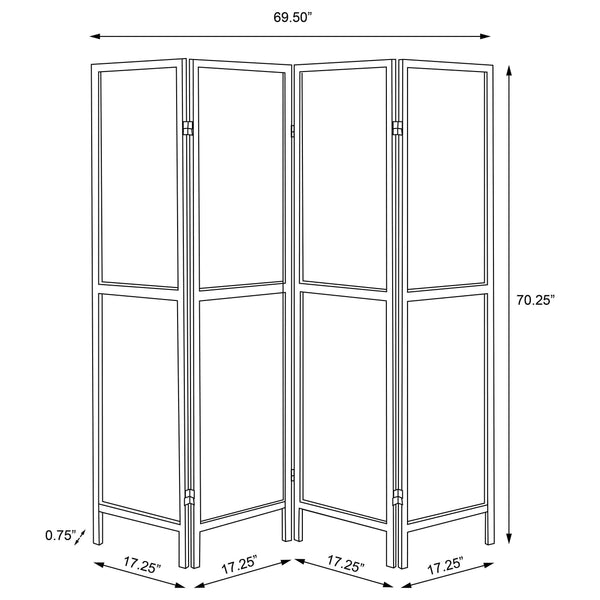 Deepika Four-Panel Room Divider
