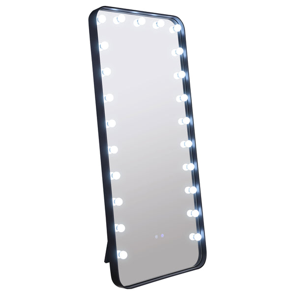 Canton Standing Mirror with LED Lighting and Bluetooth Speaker