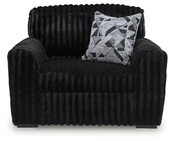 Midnight-Madness Oversized Chair