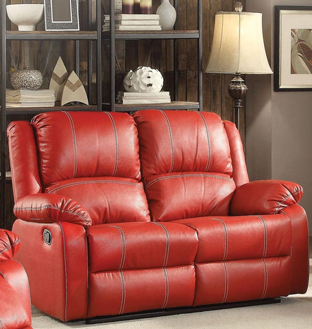 Acme Furniture Zuriel Motion Loveseat in Red 52151 image