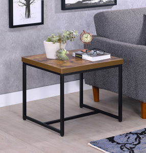 Bob Weathered Oak & Black End Table image