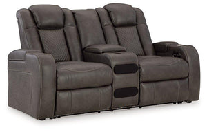 Fyne-Dyme Power Reclining Loveseat with Console image