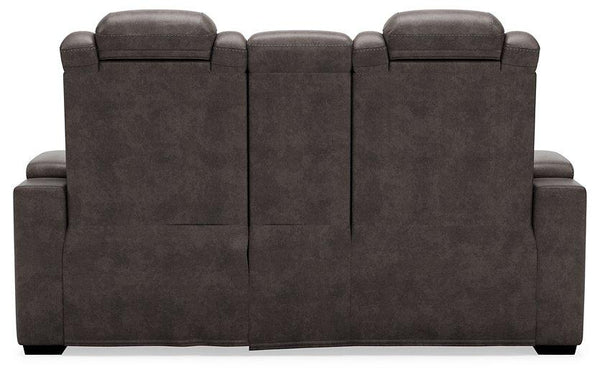 HyllMont Power Reclining Loveseat with Console