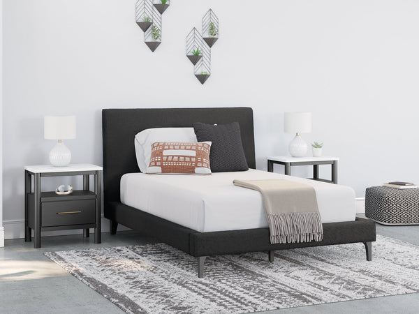 Cadmori Upholstered Bed with Roll Slats
