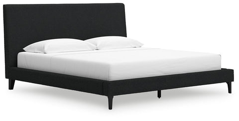 Cadmori King Upholstered Bed with Roll Slats