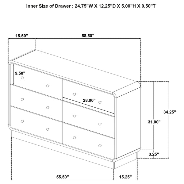 Cavelle 5 Pc Bedroom Set