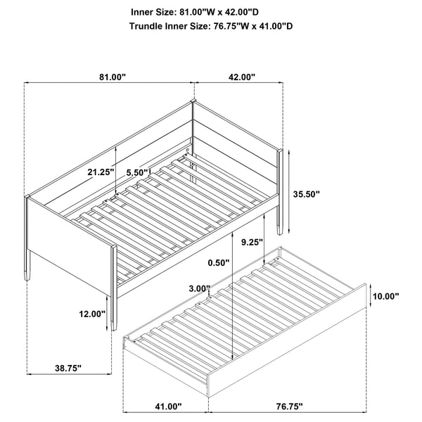 Calinda Daybed with Trundle