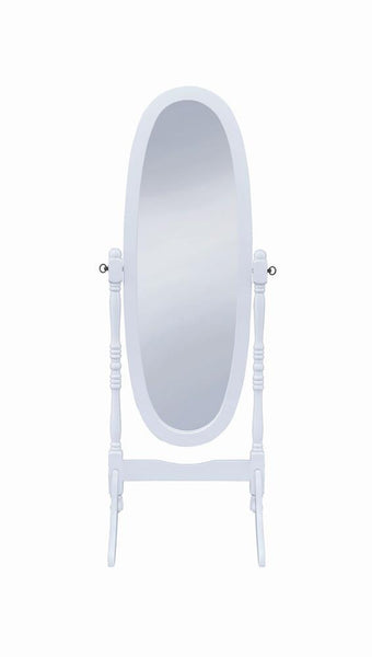 Foyet Oval Cheval Mirror White