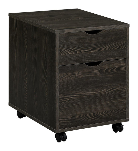 Noorvik 2-drawer Mobile File Cabinet Dark Oak