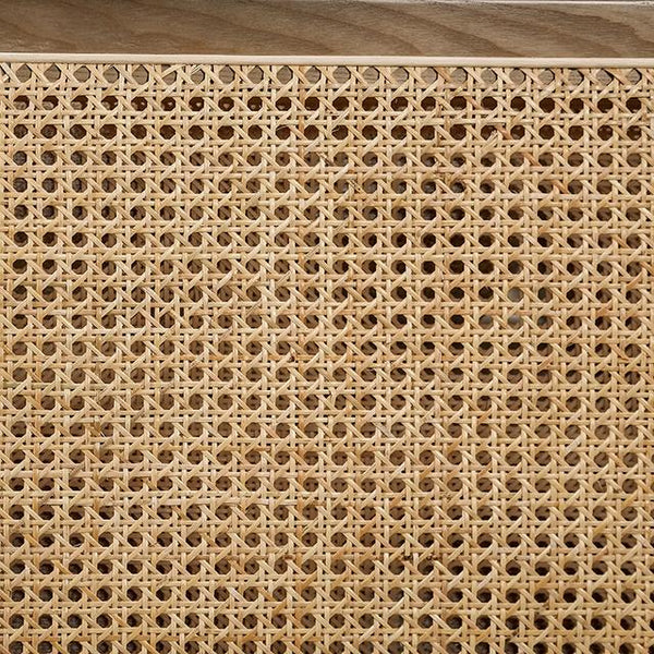 ALESUND Loveseat, Beige/Light Oak, Natural & Brown