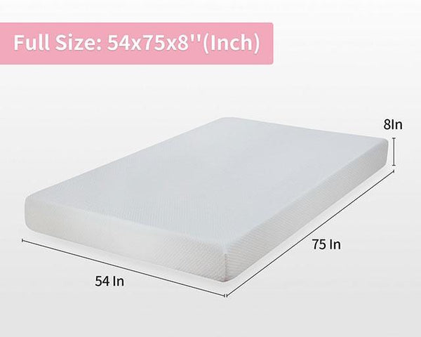 Artemisia 8" Cal. King, E.King, Full, & Queen Memory Foam Mattress