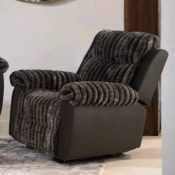 Dionysus Manual Glider Recliner Brown