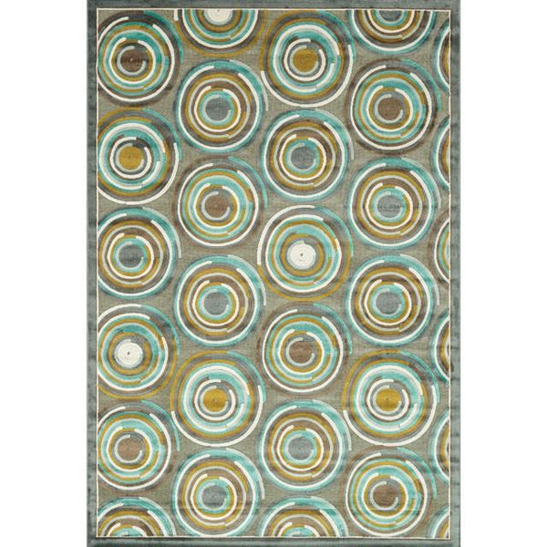 Atlas Rug Gray/ Aqua