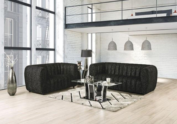 AVERSA Sofa, Black, Gray, & White